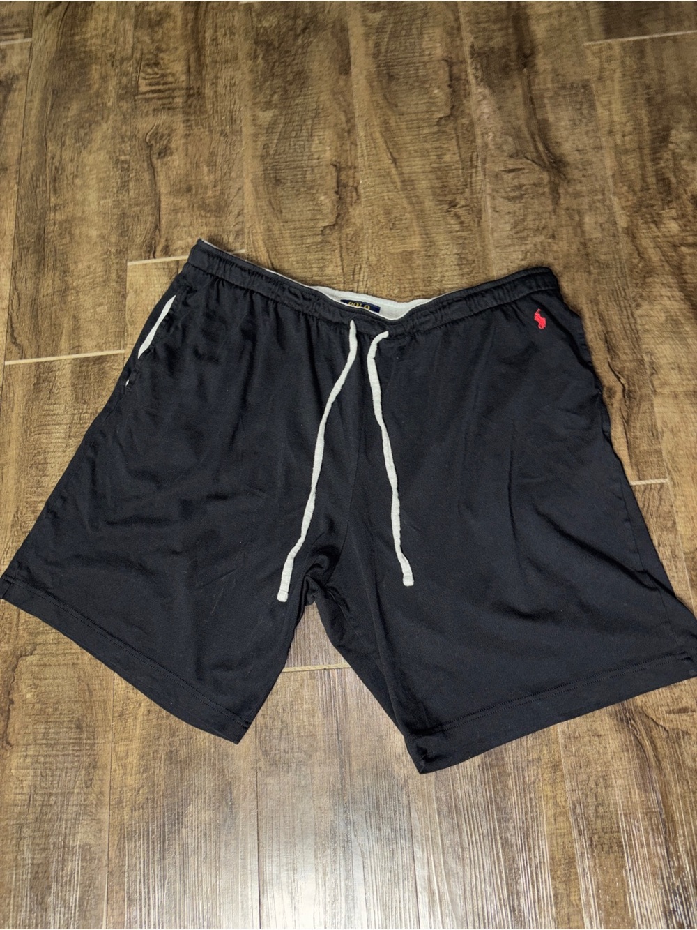 Polo by Ralph Lauren Black Sleepwear Shorts with Red Pony